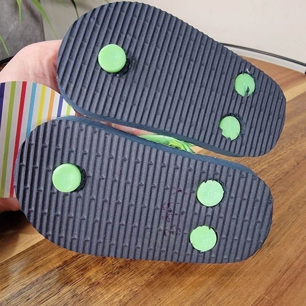 Wippette Blue and green Baby sandals pool beach Size XS